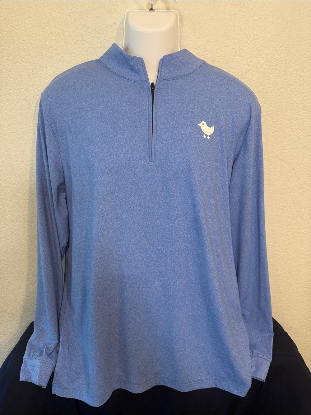 Bad Birdie Sleeve Quarter-Zip 4-Way Stretch Pullover with Logo - XXL | EUC